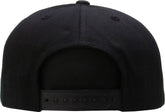 Big & Tall Flat Bill Snap Back - Black